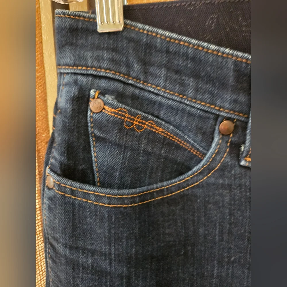 Women's Wrangler Q-Baby Ultimate Riding Jeans Size 7/8 X 34 - Picture 2 of 11